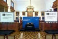 Ceremony hall at rectorate of Porto University Royalty Free Stock Photo