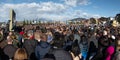 Ceremony for the historic takeover of the Falkland Islands in 1982