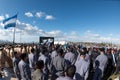 Ceremony for the historic takeover of the Falkland Islands in 1982