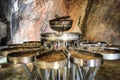 Inside Chak Chak fire temple near Yazd, Iran Royalty Free Stock Photo