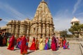 Ceremony Jain at Ranakpur temple. Royalty Free Stock Photo