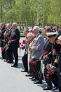 Ceremony of laying flowers to the Tomb of the Unknown Soldier