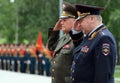 The ceremony of laying flowers and wreaths at the Tomb of the Unknown Soldier during Memorial Day and sorrow. Royalty Free Stock Photo