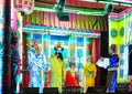 Ceremony at Suan Tlu temple