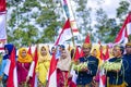 Ceremony to celebrate Indonesia independence day in Bale Rante Village is a tradition culture in Yogyakarta. Indonesia