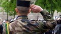 Ceremony to mark Western allies World War Two victory Armistice Royalty Free Stock Photo