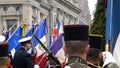 Ceremony to mark Western allies World War Two victory Armistice Royalty Free Stock Photo