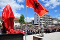 Ceremony uncovered Monument Adem Jashari in the town square in Dragash