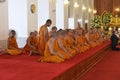 Ceremony at Wat Chana Songkhram Ratchaworamahawihan in Bangkok