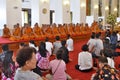 Ceremony at Wat Chana Songkhram Ratchaworamahawihan in Bangkok