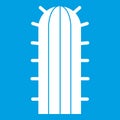 Cereus Candicans cactus icon white Royalty Free Stock Photo