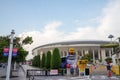 Cerezo Osaka Soccer team fans going to the game at Yanmar Stadium Nagai, Osaka Japan Royalty Free Stock Photo