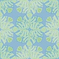 Ceriman Leaf Vector Background Pattern