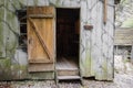 Cerkno, Slovenia - August 25, 2019 : cultural heritage of old partisan hospital Franja hidden in mountains canyons from second wor