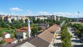 Cernavoda city, Constanta county. Top view.