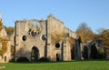 Cernay la Ville, France - april 3 2017 : Vaux de Cernay abbey