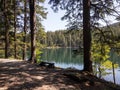 Cerne jezero (Black lake) in Sumava mountains in Czech Republic Royalty Free Stock Photo