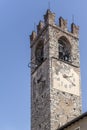 Cernellated stone bell tower, Rovato, Italy Royalty Free Stock Photo
