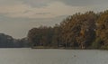 Cernis pond in autumn cloud time