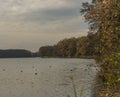 Cernis pond in autumn cloud time