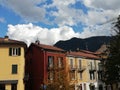 Cernobbio Como Italy Stormy skies autumn weather Italy