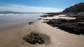 Cerritos Beach rocky surf spot in Baja California in Mexico Royalty Free Stock Photo