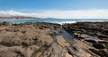 Cerritos Beach rocky surf spot in Baja California in Mexico Royalty Free Stock Photo