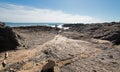 Cerritos Beach rocky surf spot in Baja California in Mexico Royalty Free Stock Photo