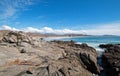 Cerritos Beach rocky surf spot in Baja California in Mexico Royalty Free Stock Photo