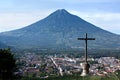 Cerro de la Cruz, near Antigua Guatemala, volcano Acatenango