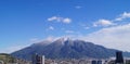 Cerro de la Silla with Ice on winter Royalty Free Stock Photo