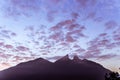 Famous mountain in Monterrey Mexico called Cerro de la Silla Royalty Free Stock Photo