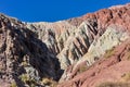 Cerro de los Siete Colores, Purnamarca, Argentina Royalty Free Stock Photo