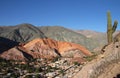 Cerro de siete colores in northwest Argentina Royalty Free Stock Photo