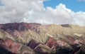 Cerro de siete colores, red color mountains Royalty Free Stock Photo