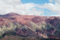 Cerro de siete colores, red color mountains Royalty Free Stock Photo