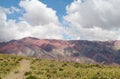 Cerro de siete colores, red color mountains Royalty Free Stock Photo