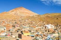 Cerro Rico above Potosi City Royalty Free Stock Photo