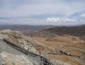 Cerro rico hill with silver mines in potosi Royalty Free Stock Photo
