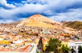 Cerro Rico mountain and cityscape of Potosi, Bolivia Royalty Free Stock Photo