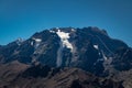 Cerro Tolosa Mountain in Cordillera de Los Andes - Mendoza Province, Argentina Royalty Free Stock Photo