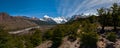 Cerro Torre from trekking road heading to the base camp Royalty Free Stock Photo