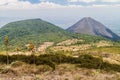 Cerro Verde volcano left , Izalco volcano right , El Salvad