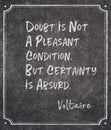 certainty is absurd Voltaire