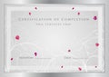 Certificate / Diploma award template. Pattern Royalty Free Stock Photo