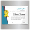 Certificate of acheivment designs vector Royalty Free Stock Photo