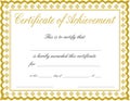 Certificate of achievement Royalty Free Stock Photo
