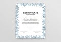 Certificate of Achievement design features a Royalty Free Stock Photo