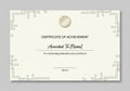Certificate of Achievement features a cream Royalty Free Stock Photo