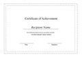 Certificate of Achievement featuring a plain Royalty Free Stock Photo